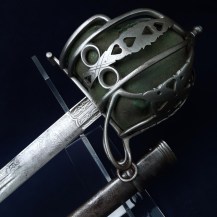 Scottish Victorian 1828 Pattern Infantry Officers Basket Hilt Broadsword 9